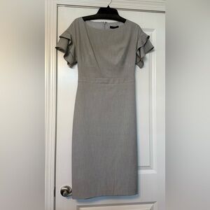 Banana Republic Gray Midi Dress